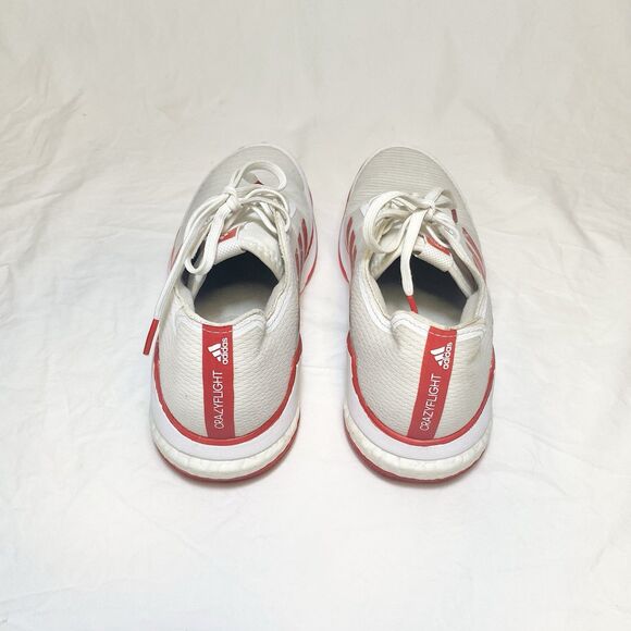 Nike/ Crazy Flight / Indoor Sport Shoe/ White-Red/ Women SZ 9 - Picture 5 of 12